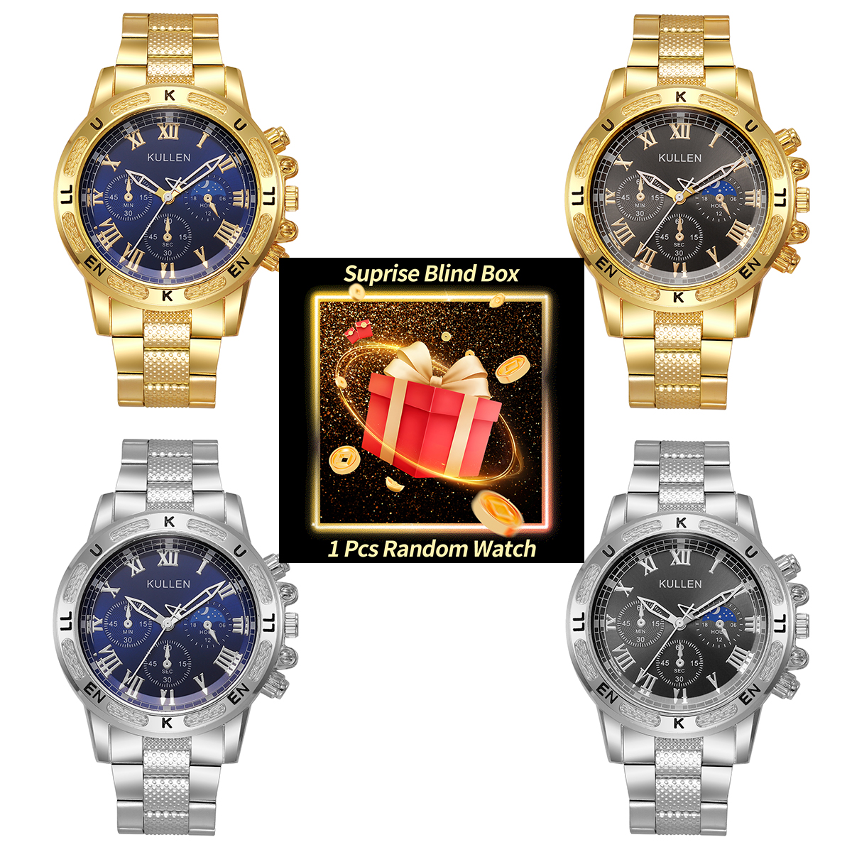 Luxury Watch Quartz - 1PC Surprise Mystery Watch Blind Box-Luxury