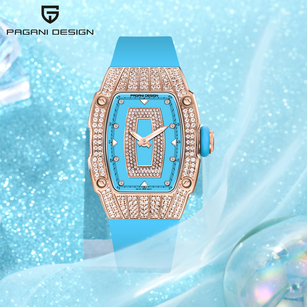 Luxury Watch Quartz - PAGANI DESIGN Top Luxury Diamond encrusted