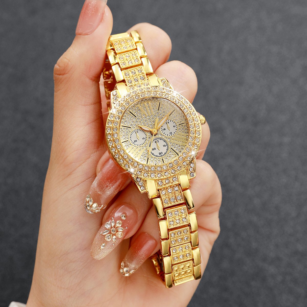 Luxury Watch Packaging Box - Fashion Decorative Three-eyes Dial Women Quartz
