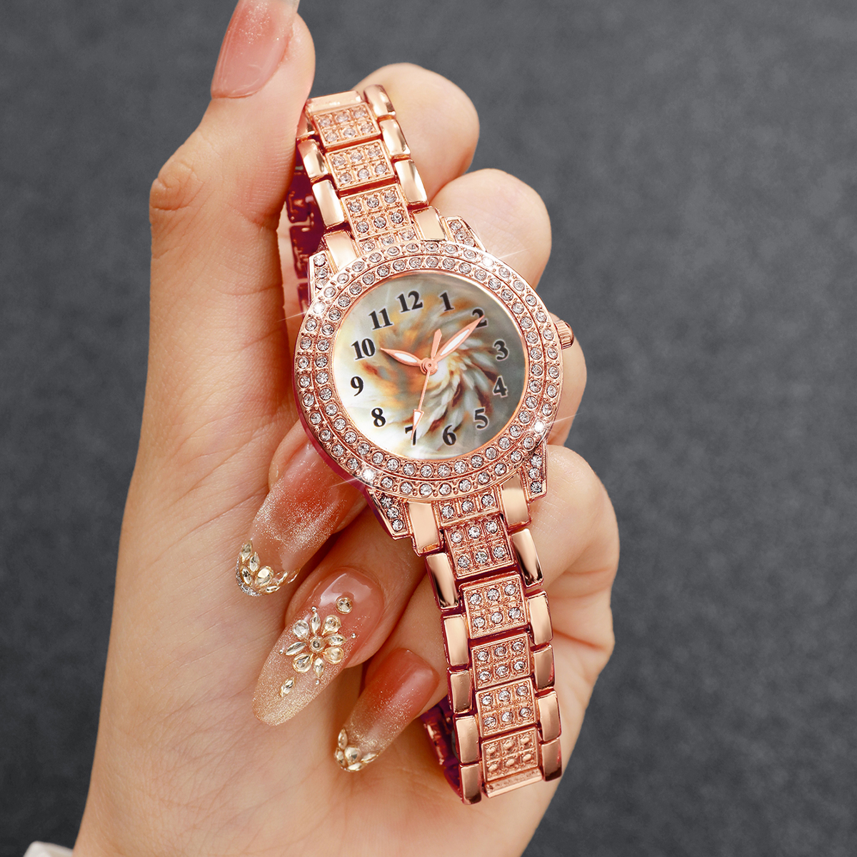 6PCS Luxury Rhinestone Women Q - Luxury Watch Packaging Box avaliação e preço