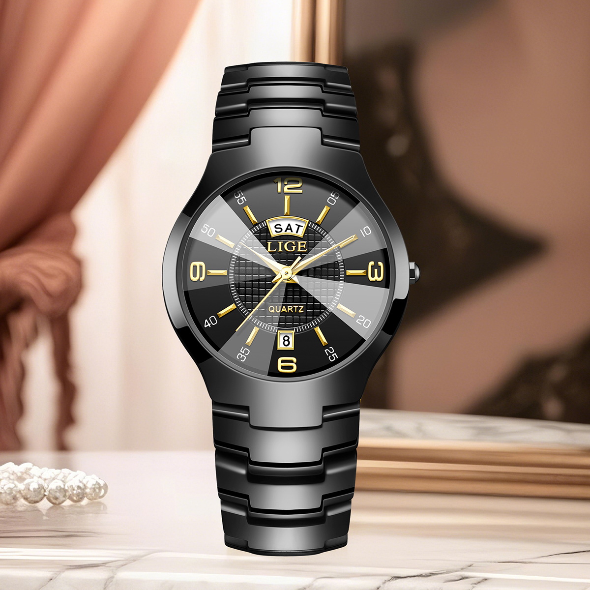 LIGE Fashion Elegant Women's W - Luxury Watch Quartz avaliação e preço