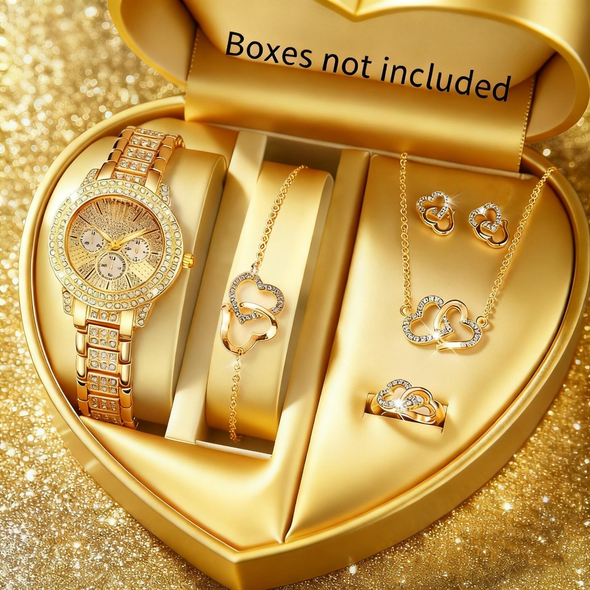 6PCS Luxury Rhinestone Women W - Luxury Watch Packaging Box avaliação e preço