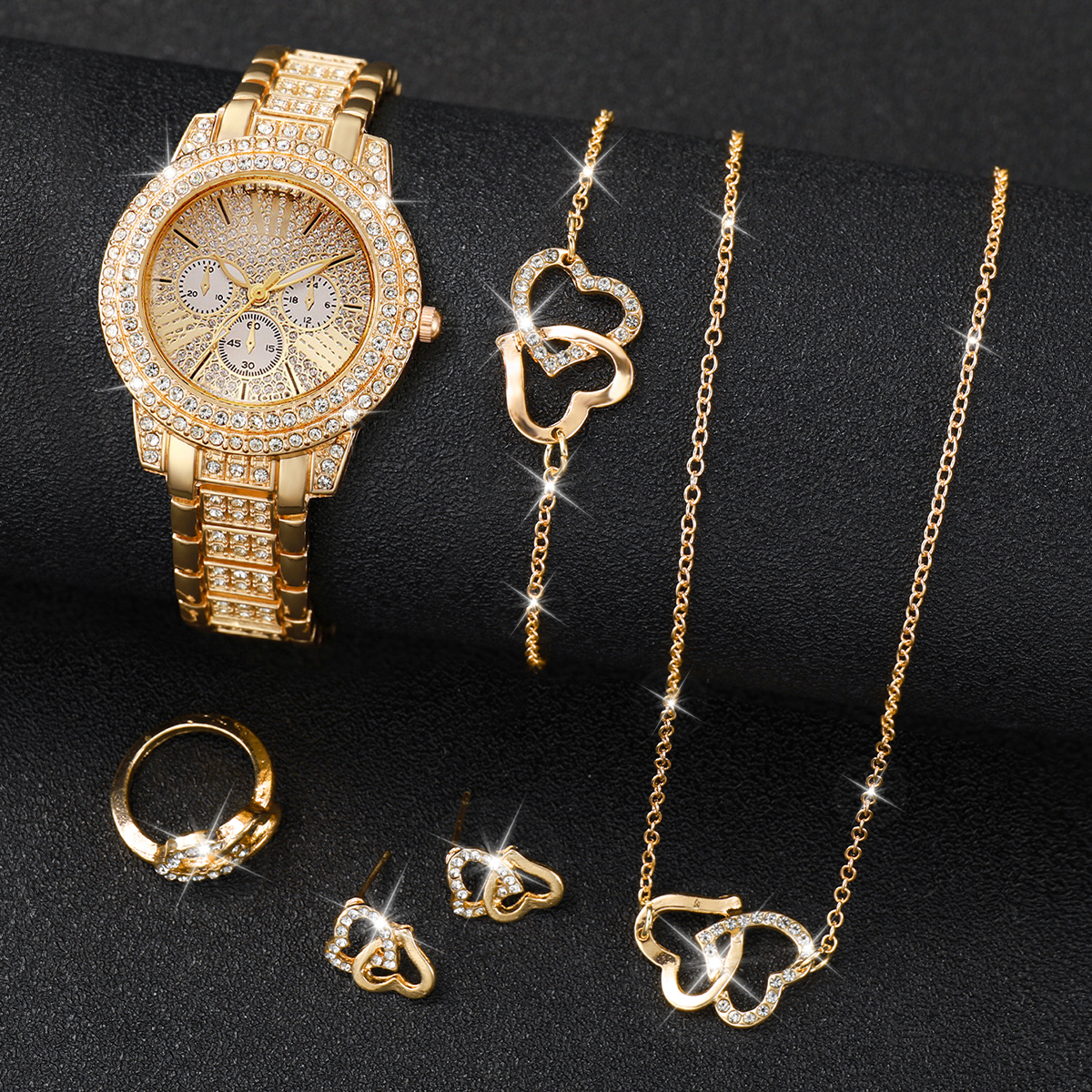 6PCS Luxury Rhinestone Women W - Luxury Watch Packaging Box avaliação e preço