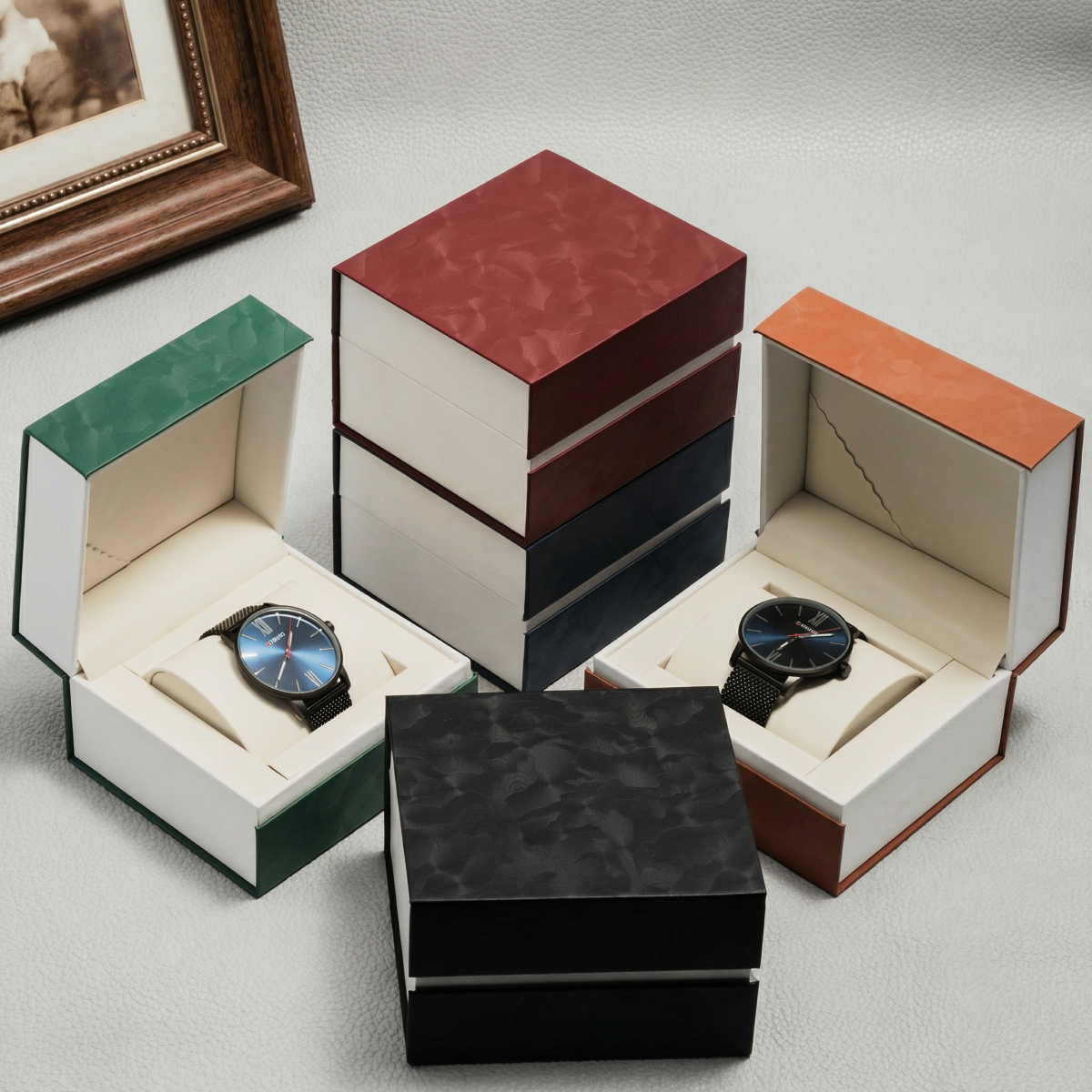 PU Leather Watch Organizer Box - Luxury Watch Packaging Box avaliação e preço