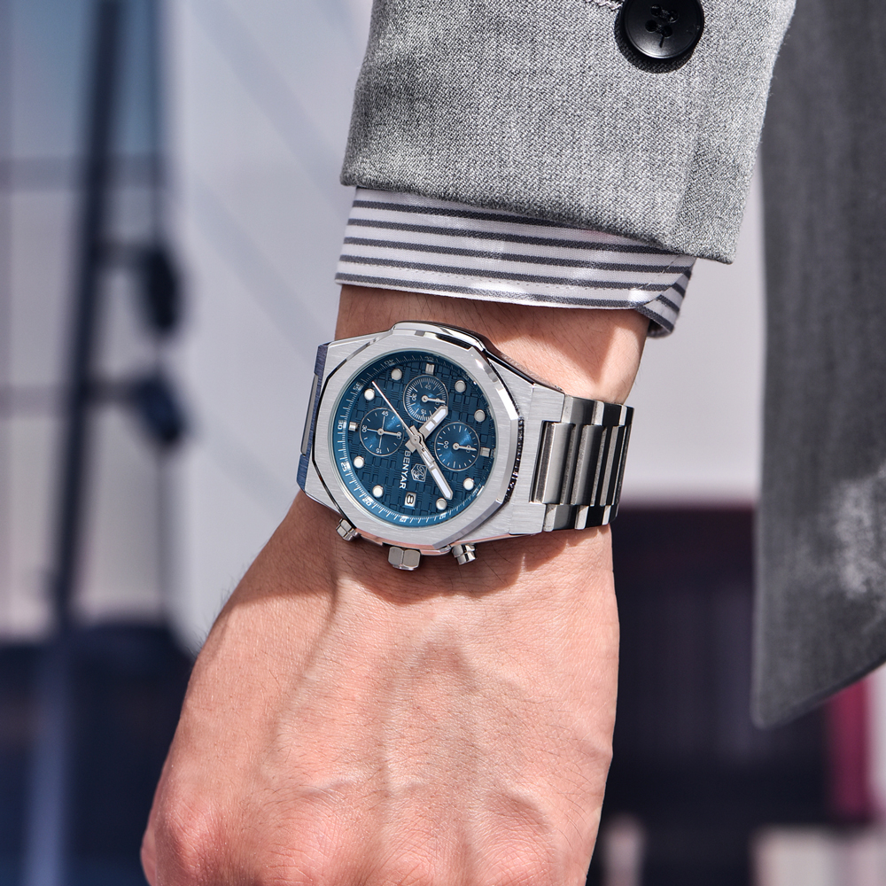 2025 New BENYAR Men's Watches  - Luxury Watch Uk avaliação e preço