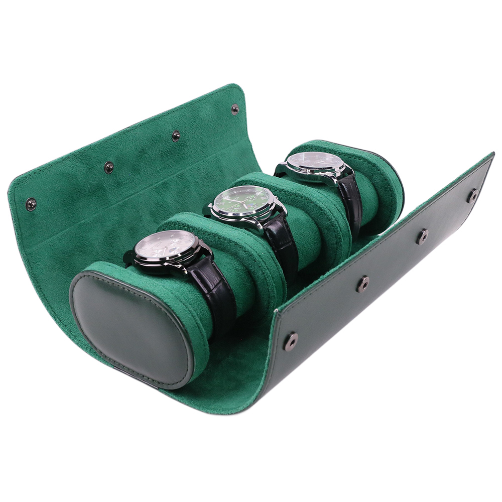 Luxury Portable 3 Slots PU Lea - Luxury Watch Packaging Box avaliação e preço