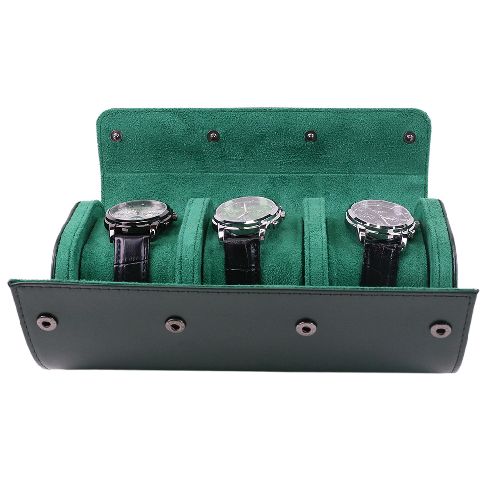 Luxury Portable 3 Slots PU Lea - Luxury Watch Packaging Box avaliação e preço