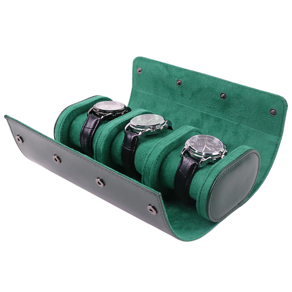 Luxury Portable 3 Slots PU Lea - Luxury Watch Packaging Box avaliação e preço