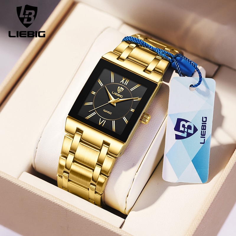 LiEBIG Luxury Golden Quartz Wr - Luxury Watch Uk avaliação e preço