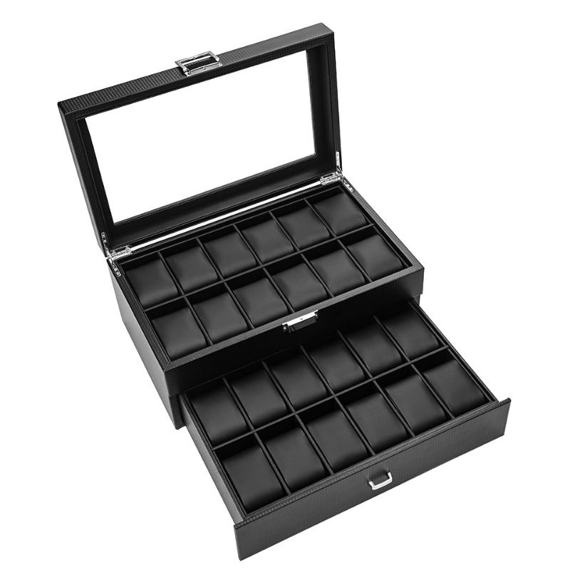 Luxury Watch Box Organizer Bla - Luxury Watch Packaging Box avaliação e preço