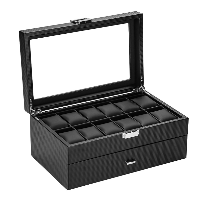 Luxury Watch Box Organizer Bla - Luxury Watch Packaging Box avaliação e preço