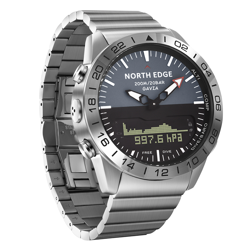 NORTH EDGE GAVIA2 Men's Dive 5 - Compass Watch Luxury avaliação e preço