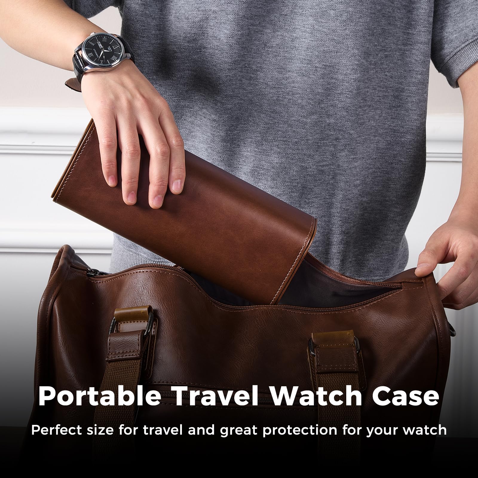 Luxury PU Leather Watch Case W - Luxury Watch Packaging Box avaliação e preço