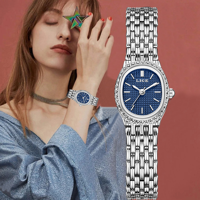 LIGE Fashion Luxury Quartz Wom - Luxury Watch Quartz avaliação e preço