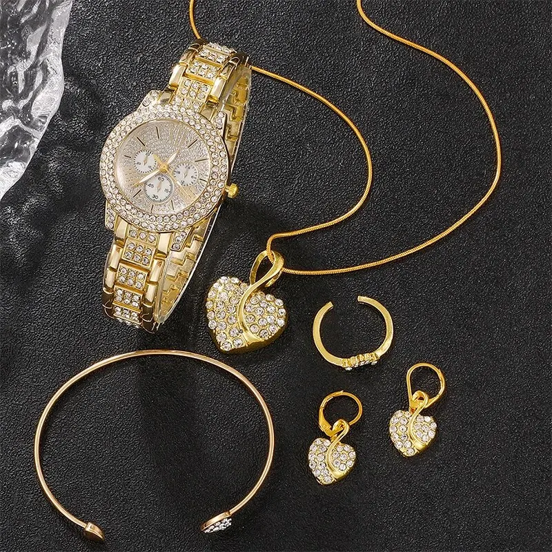 Women's Quartz Watch Gold Luxu - Luxury Watch Quartz avaliação e preço