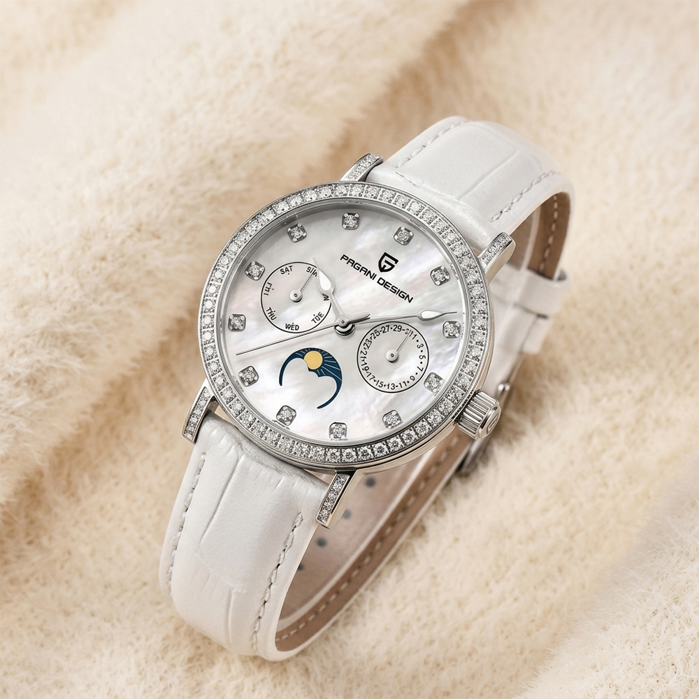 PAGANI DESIGN Women Quartz Wat - Luxury Watch Quartz avaliação e preço