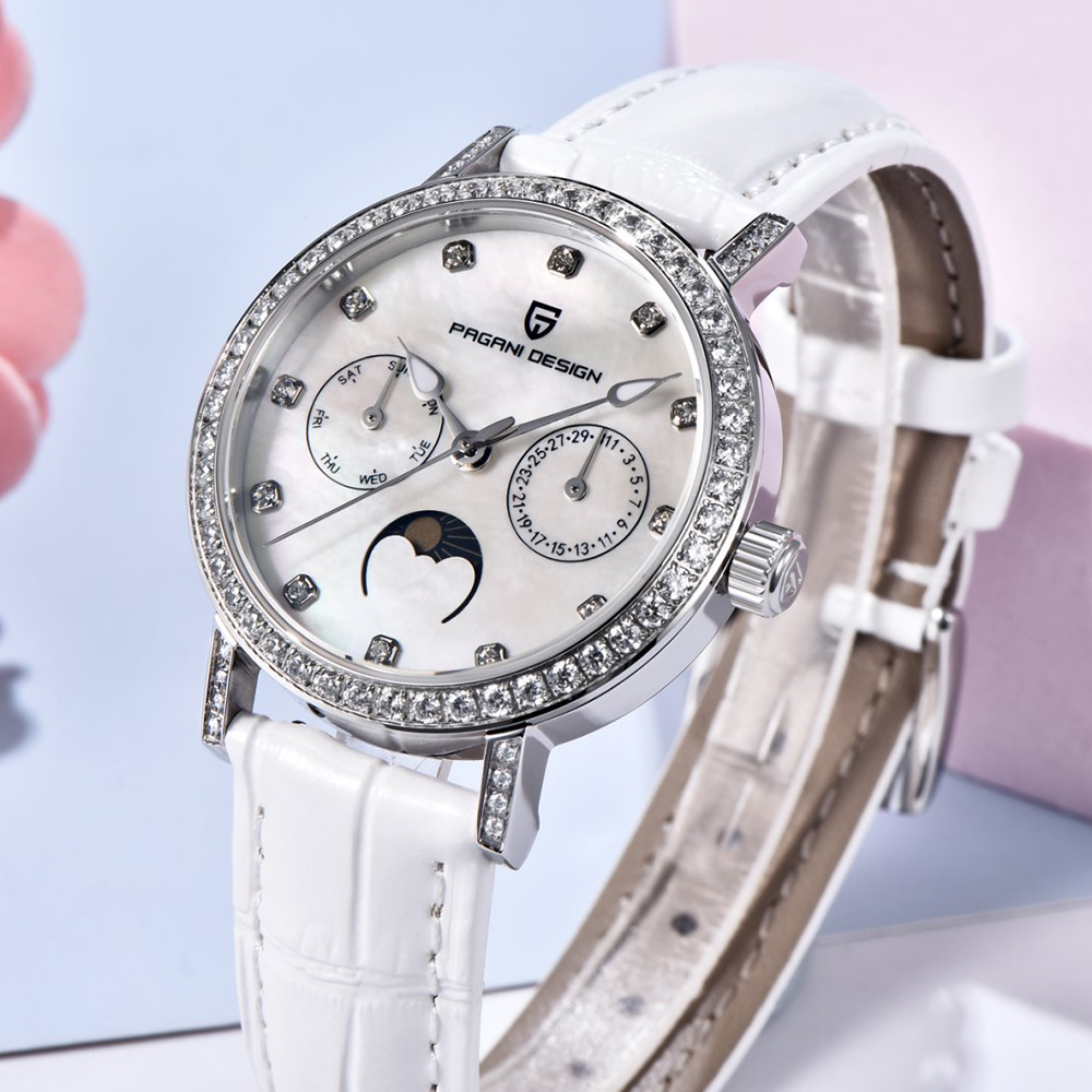 PAGANI DESIGN Women Quartz Wat - Luxury Watch Quartz avaliação e preço