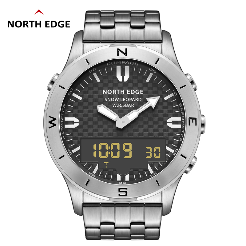 NORTH EDGE Men's Digital Watch - Compass Watch Luxury avaliação e preço