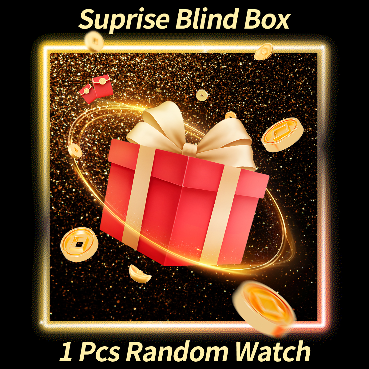 1PC Surprise Mystery Watch Bli - Luxury Watch Quartz avaliação e preço
