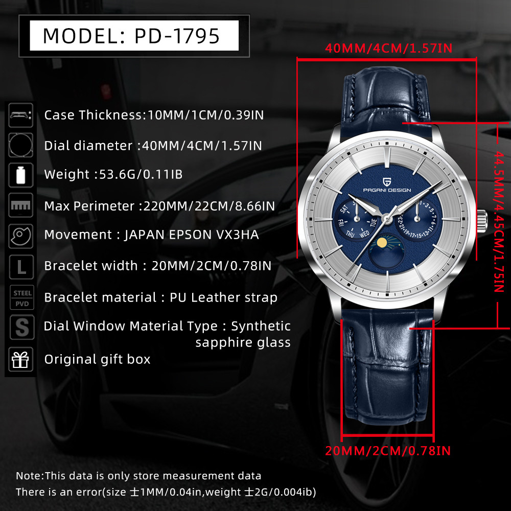 Paganidesign Luxury Quartz Sta - Luxury Watch Brand Tier avaliação e preço
