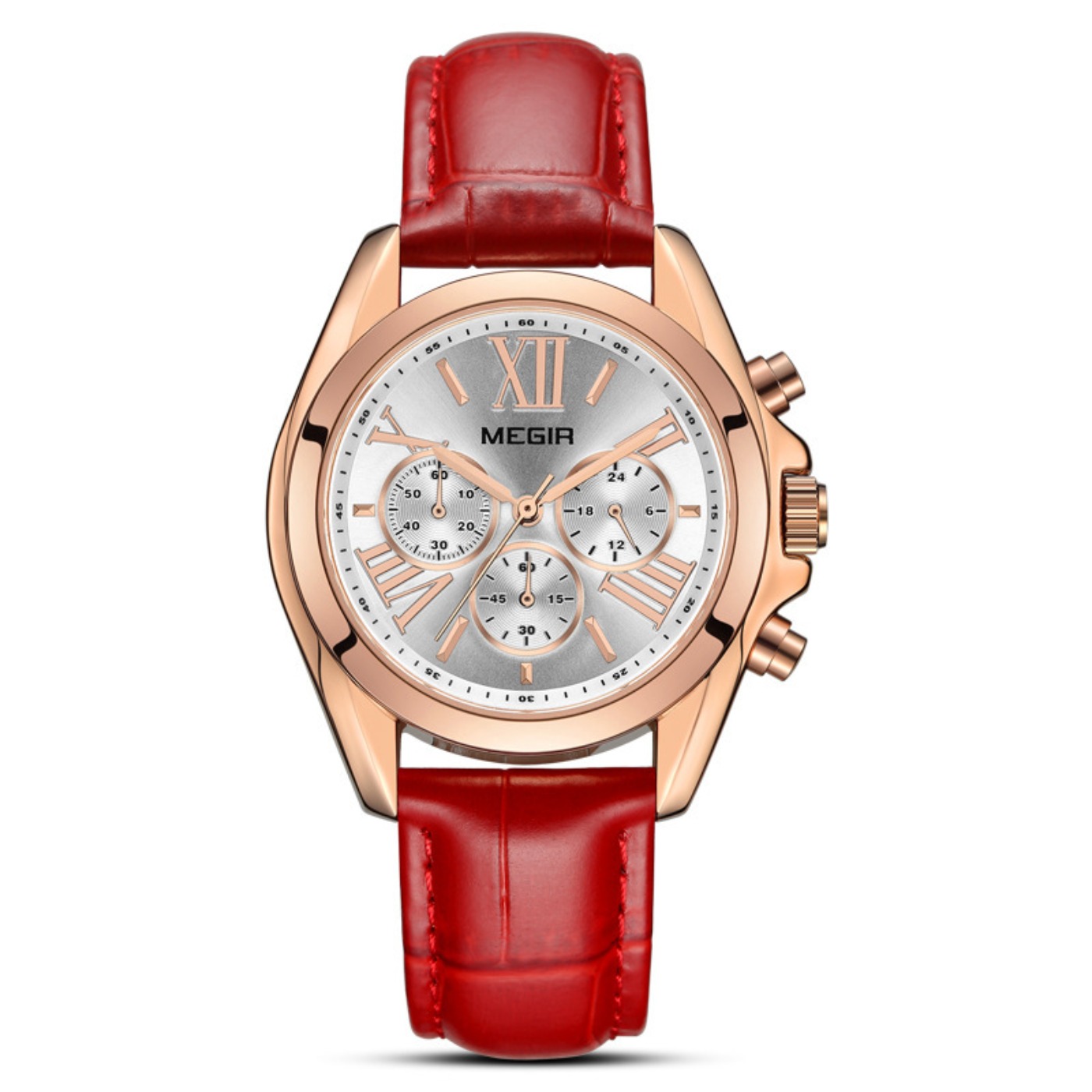 MEGIR New Luxury Leather Watch - Luxury Watch Quartz avaliação e preço