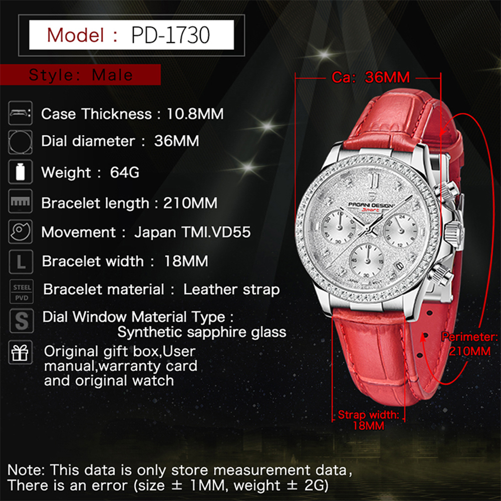 PAGANI DESIGN 1730 Fashion Mul - Luxury Watch Packaging Box avaliação e preço