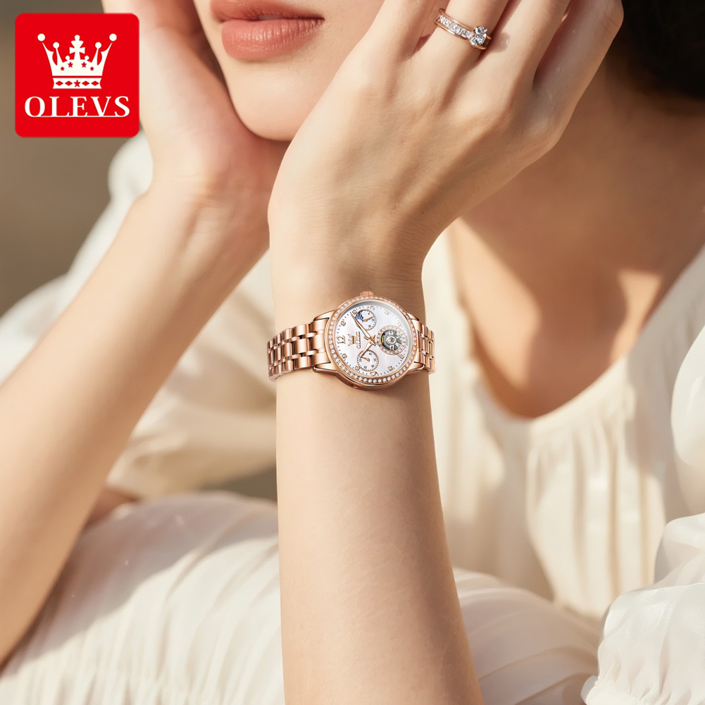 OLEVS Women's Watches Top Bran - Luxury Watch Quartz avaliação e preço