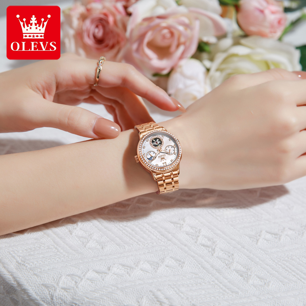 OLEVS Women's Watches Top Bran - Luxury Watch Quartz avaliação e preço