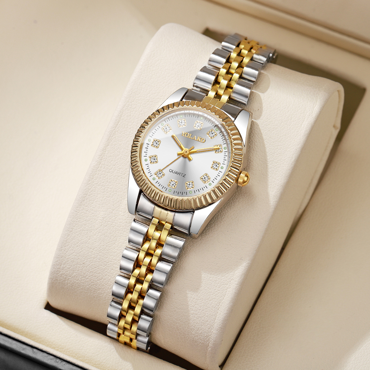 Fashion Rhinestone Women Quart - Luxury Watch Packaging Box avaliação e preço