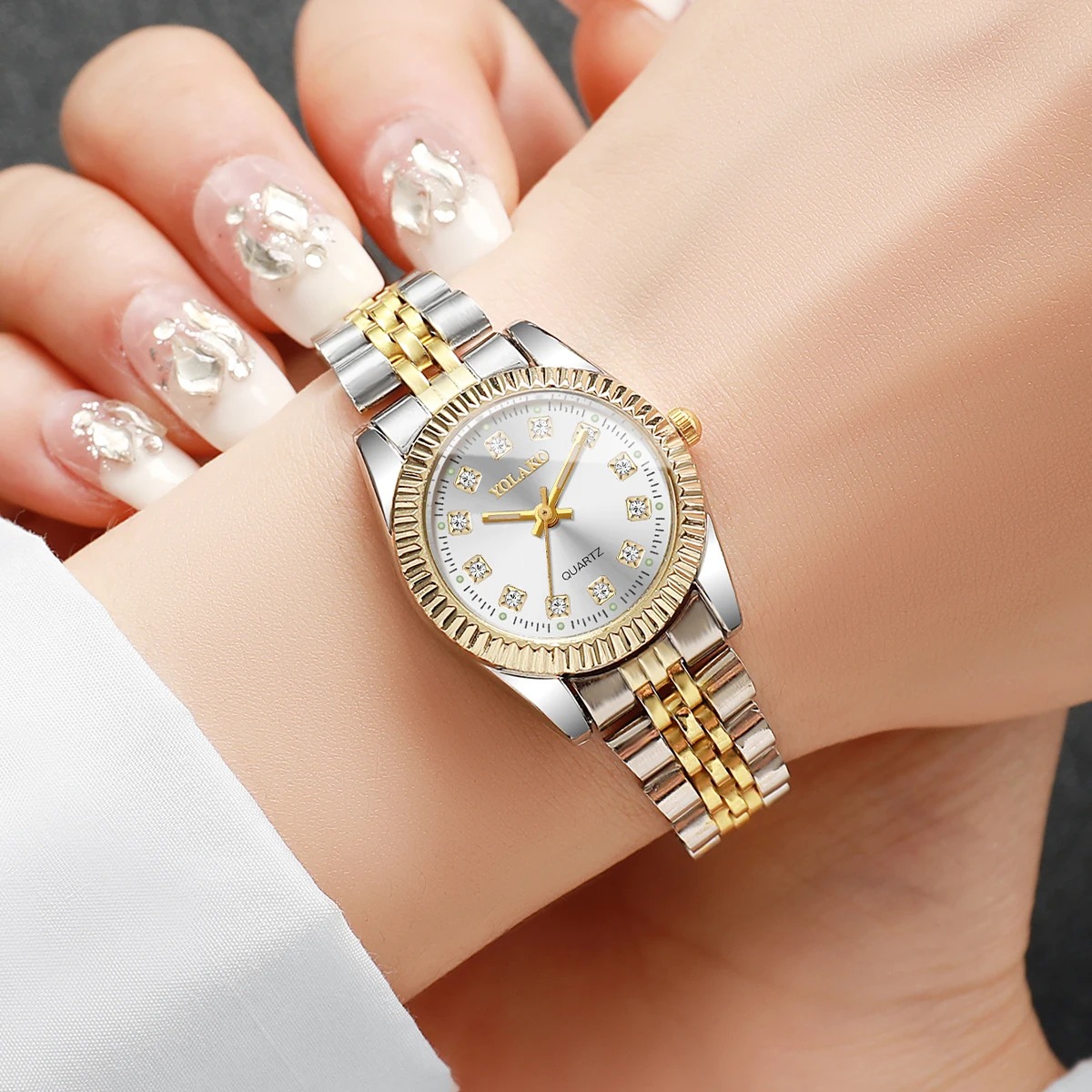 Fashion Rhinestone Women Quart - Luxury Watch Packaging Box avaliação e preço