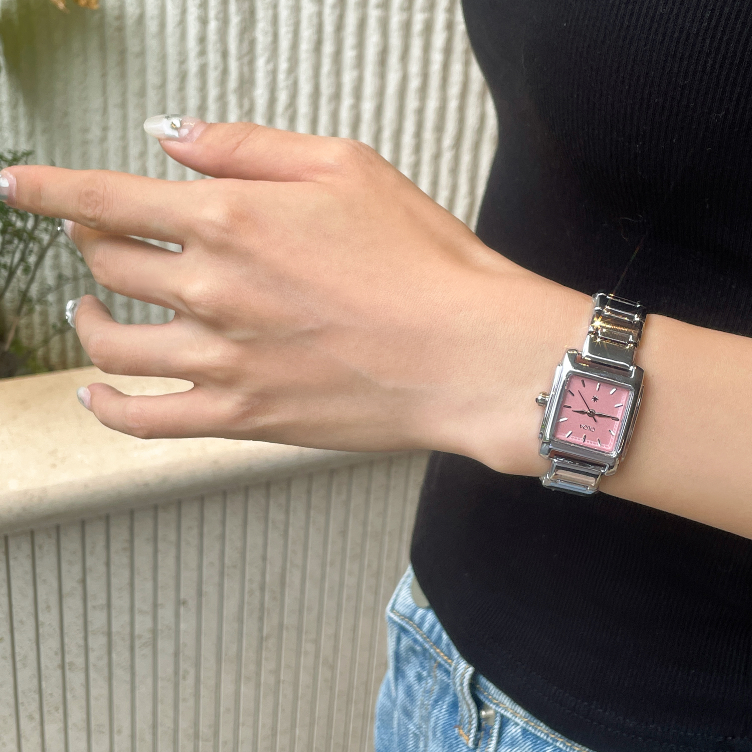 CILOA pink square watch female - Luxury Watch Trends 2025 avaliação e preço