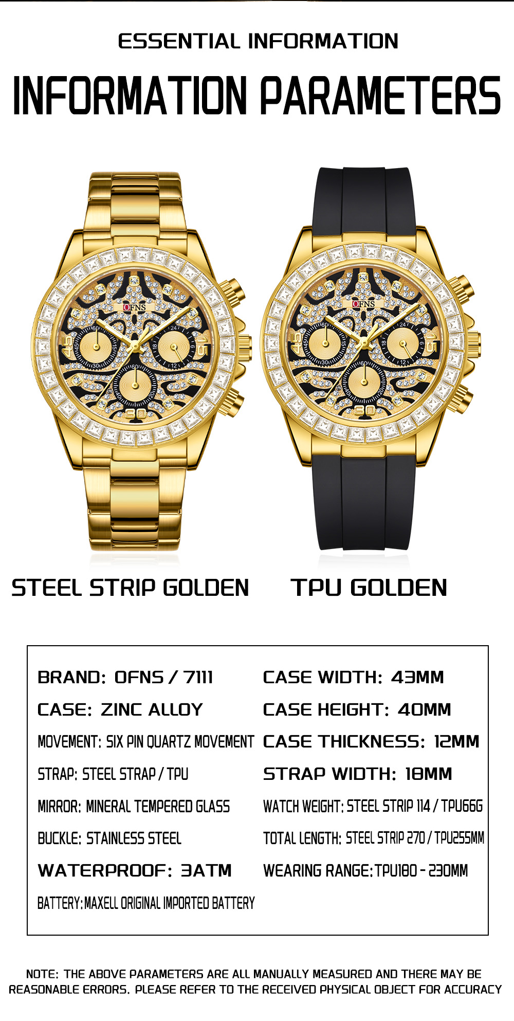 OFNS 7111 Business Men's Three - Luxury Watch Trends 2025 avaliação e preço