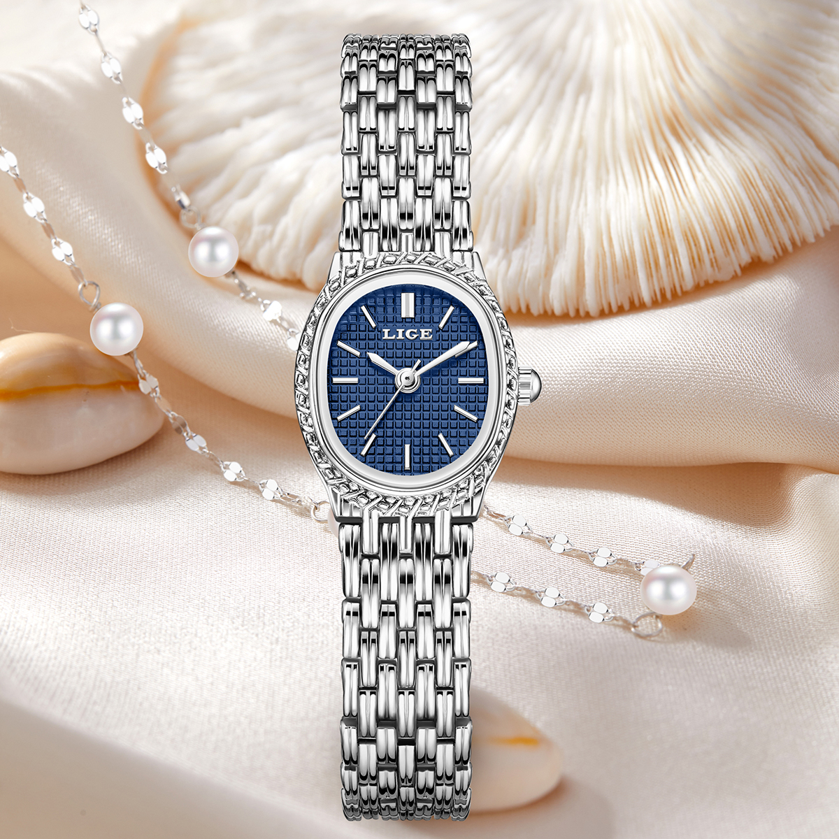 LIGE Fashion Elegant Quartz Wo - Luxury Watch Quartz avaliação e preço