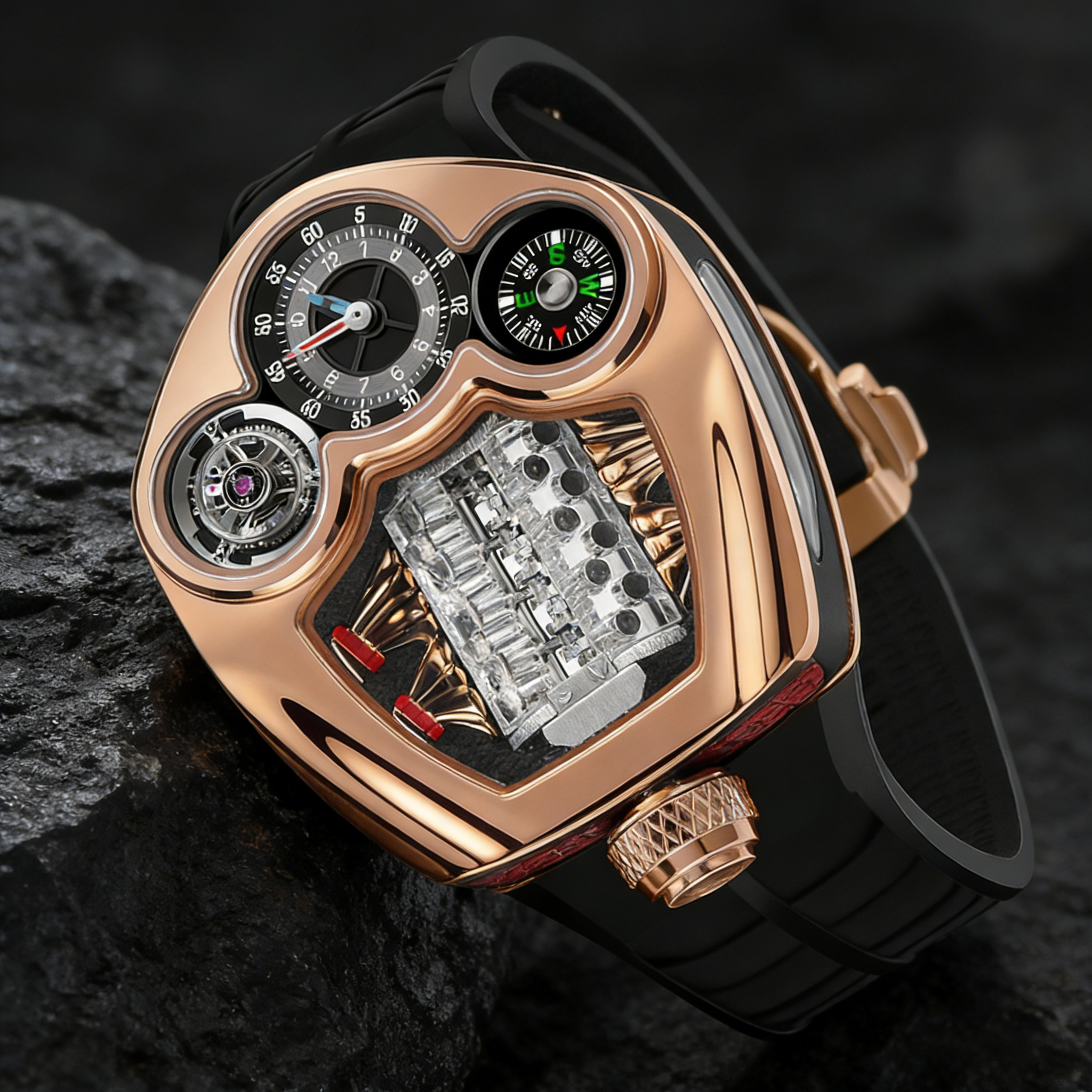 PINDU Design NEW Engine Series - Compass Watch Luxury avaliação e preço